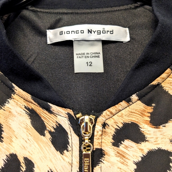 Bianca Nygard lightweight leopard bomber jacket - Picture 4 of 7